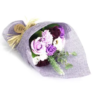Bouquet de flores de sabão Roxo
