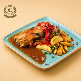 Pulpa de Rata cu sos de cimbru 