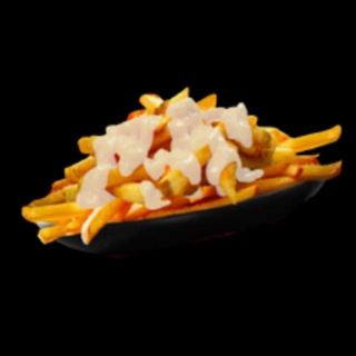 Patatas con salsa de queso