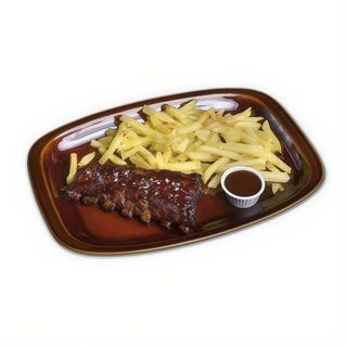 Costillar barbacoa a la brasa (1/2 costillar)