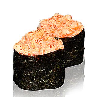 Гункан з лососем