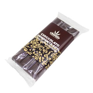 Tableta De Chocolate Negro Con Semillas De Cáñamo - 100Gr