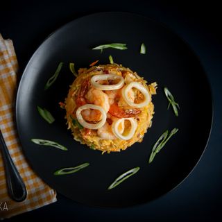 Orez cu fructe de mare