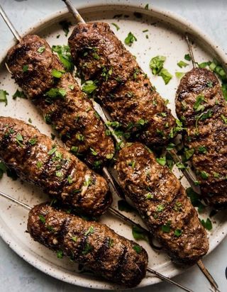 Brochettes De Viande Hachée