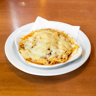 Macarrones boloñesa gratinados