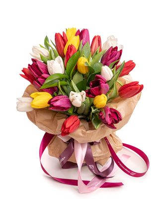 Buchet lalele multicolore