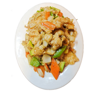 50. Пилешко със зеленчуци (500г)