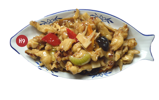 Pui de balta cu legume