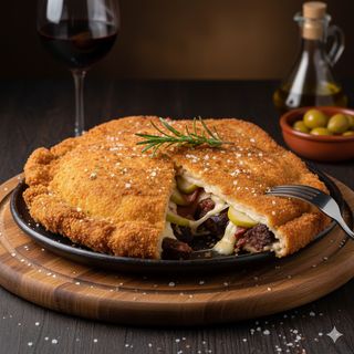 Ternera, Foie, Cebolla Caramelizada y Queso D.O. San Simón Da Costa