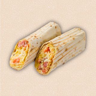 Шаурма в лаваше с ветчиной и моцареллой