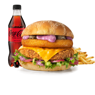 Burger Rywala Umami Crispy Supreme w zestawie