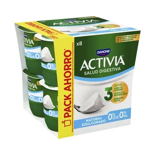 Activia Natural Edulcorado 8X120 Grs