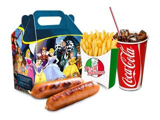 Сосиски (2 шт.) + фри + напиток на выбор + маленькая игрушка