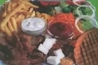 Plato Kebab De Pollo Con Queso