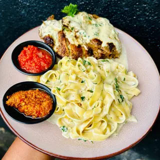 Tagliatelles côtes de porc 