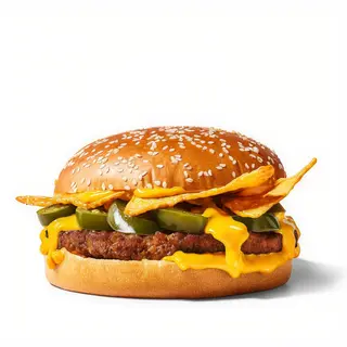 Cheesy Nachos Burger 