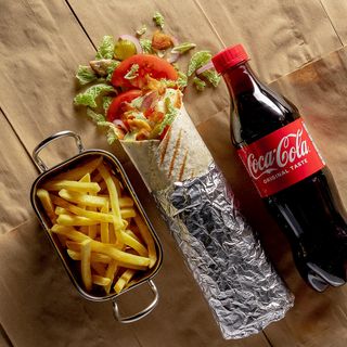 Комбо з маминою шаурмою гостренькою з курочкою