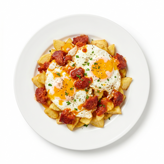 Huevos Rotos Con Sobrasada