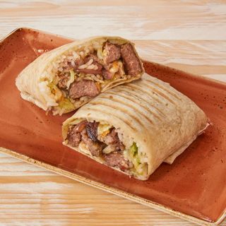 Cheeseburger burrito