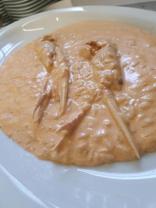 Risotto alla crema di scampi