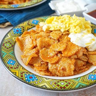 Kita firfir with eggs