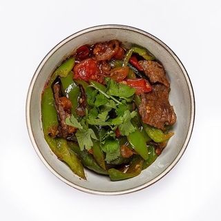 Перец жаренный с мясом