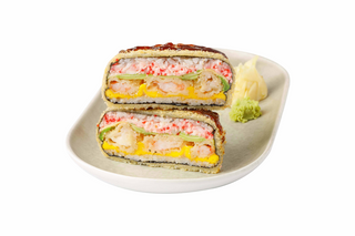 BURGER CU CREVETI TEMPURA