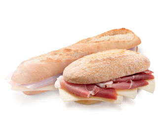 Panino con salame e formaggio