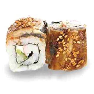 California Surimi, Anguila, Aguacate, Pepino y Tobiko, 8 Piezas