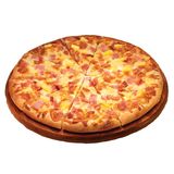 Фамилна пица с шунка и царевица + 2 бр. Coca-Cola (500мл)