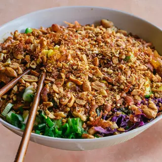 Chicken satay poke