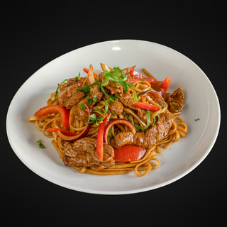 Tallarín salteado de ternera