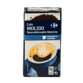 Café Molido Mezcla Descafeinado Carrefour 250 Gr.