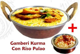 Gamberi Kurma + Riso