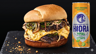 Beg burger + Hidra ananas i limeta - GRATIS