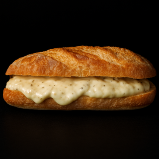 Bocadillo loco  con salsa trufa e seta 