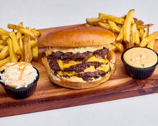 Onion Jam Burger Zestaw