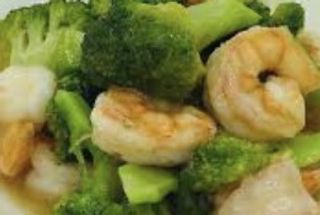 209 Gamberi saltato con broccoli