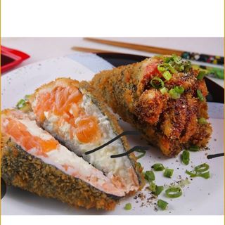 Temaki tempura de salmão 1 unidade 
