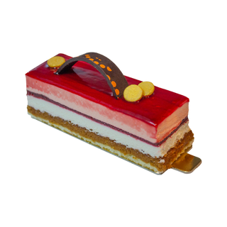 Tranche glacée framboise