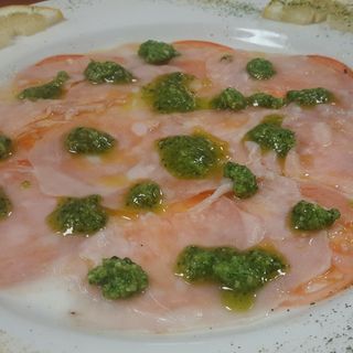 Carpaccio di Pesce Spada e Pomodori.
