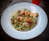 Cezar salata sa  gamborima