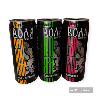 Напій енергетичний Моршинська Воля Ківі-Полуниця з/б, 0,33л