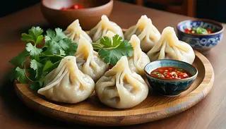 CHINKALI Z KREWETKAMI 9szt