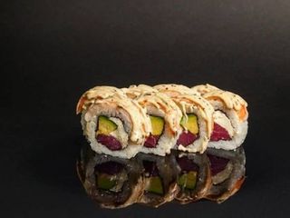 Crevete si ton in sos de trufe 8 buc.