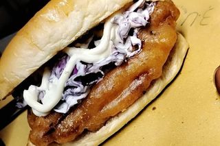 American chicken burger