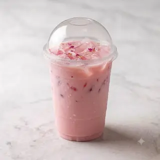 Tè con latte alla rosa