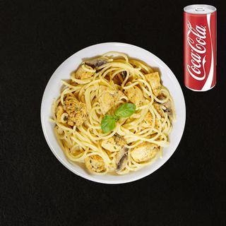 Паста + сос (420г) + Кен (330мл)