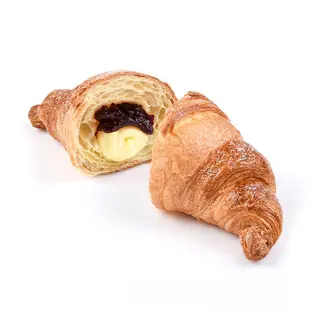 Cornetto con marmellata amarena