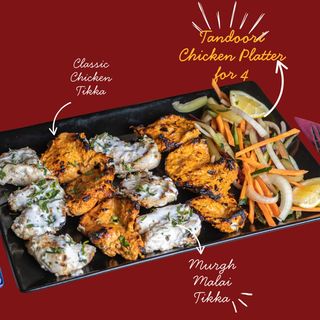 Platou Tandoor cu Pui (4 pers) / Chicken Platter for 4